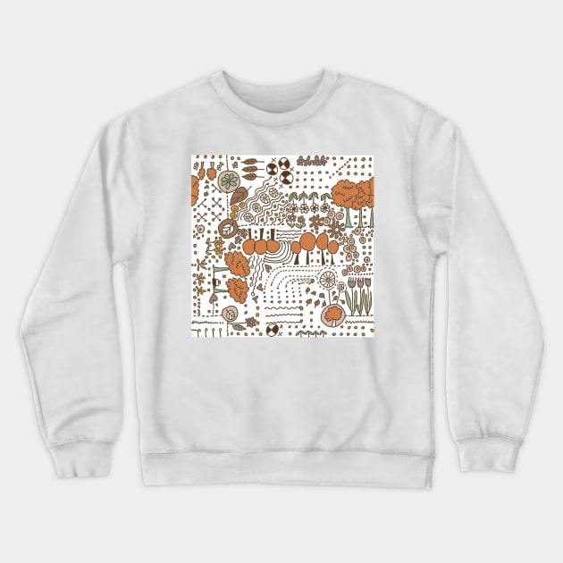 Ditsy Garden Crewneck Sweatshirt by wiccked